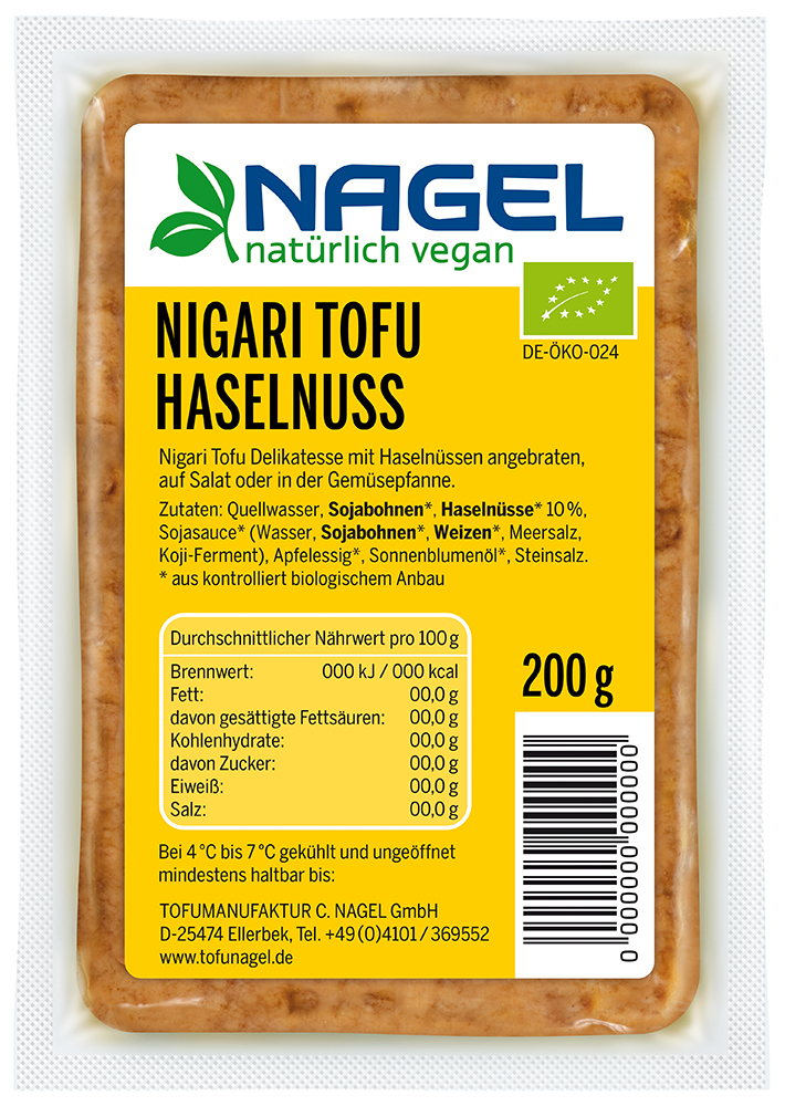 Bio Nigari Haselnuss Tofu