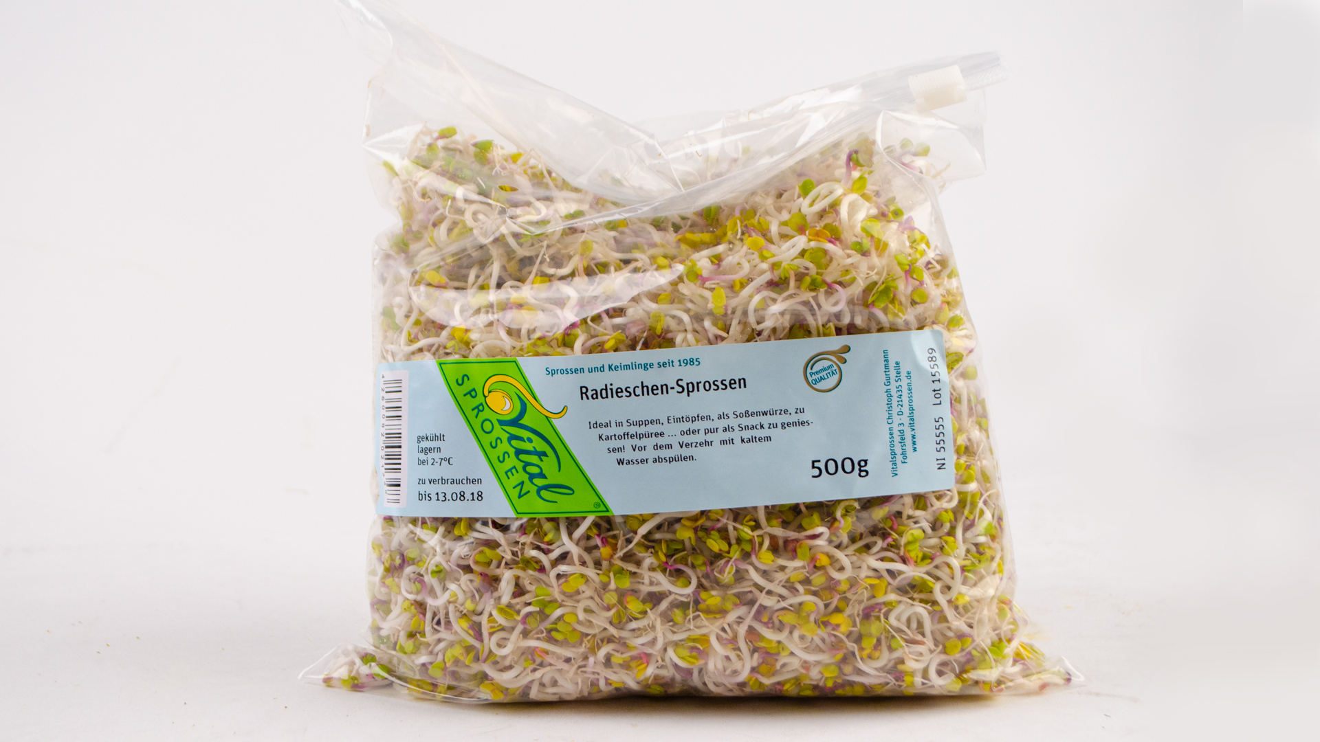 Radieschen-Sprossen Radieschen Sprossen Beutel