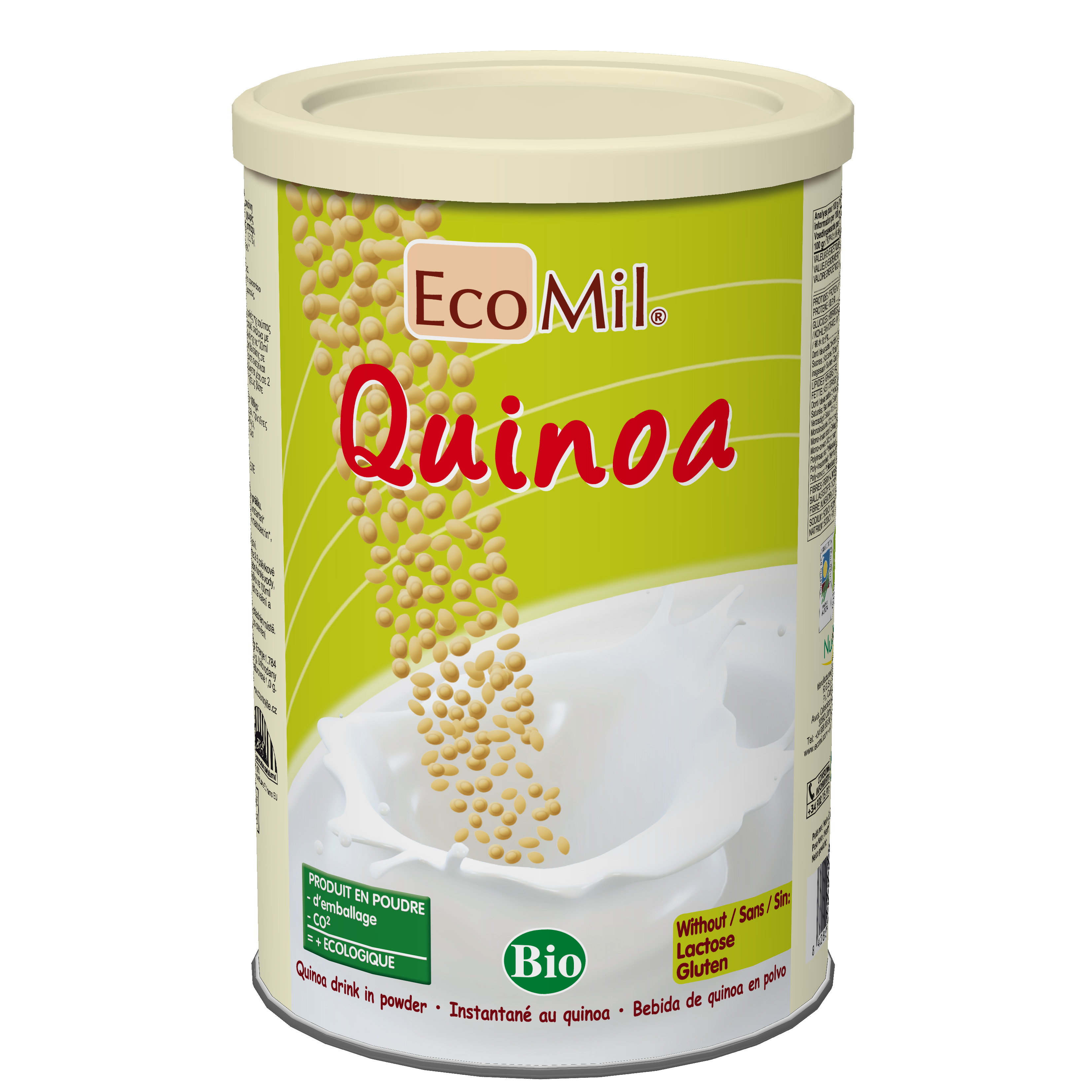 EcoMil-Instant-Quinoa-400g Bio Quinoamilch Pulver