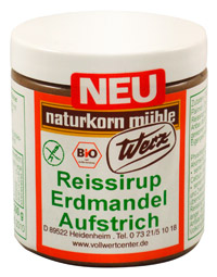 Bio Reissirup Erdmandel Aufstrich