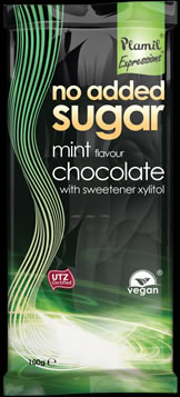 Bio zuckerfrei ZB-Schokolade Minze
