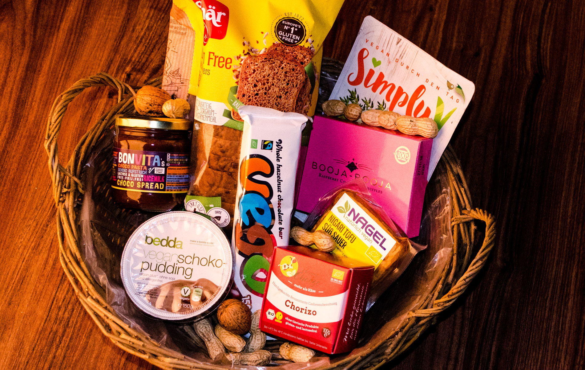 Lebensmittel Box veganes Starterpaket