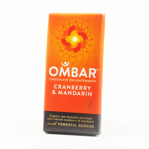 Ombar-CM Cranberry & Mandarine  Roh-Schokolade