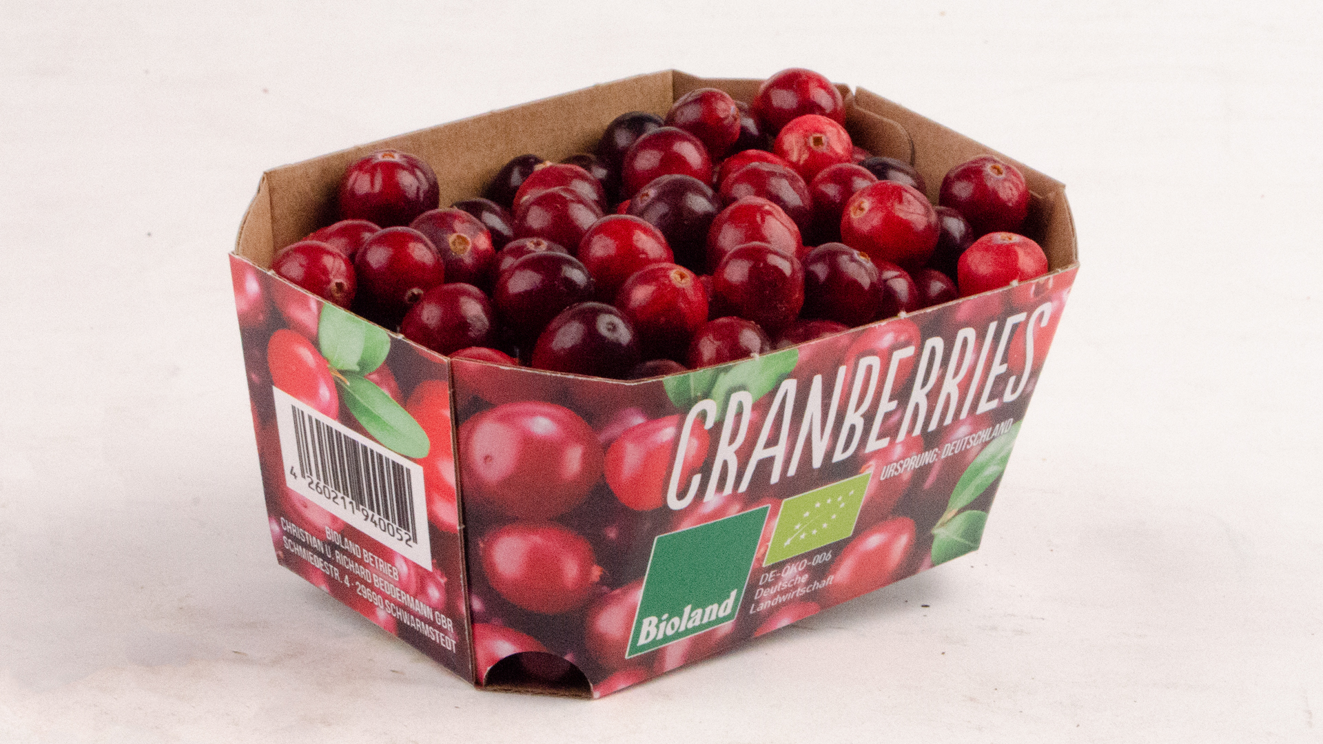 Bio Cranberries Kiste