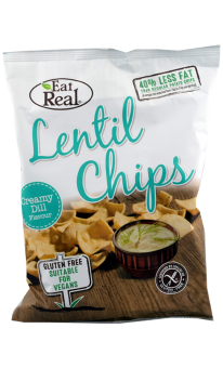 Linsen Chips Creamy Dill, 113g