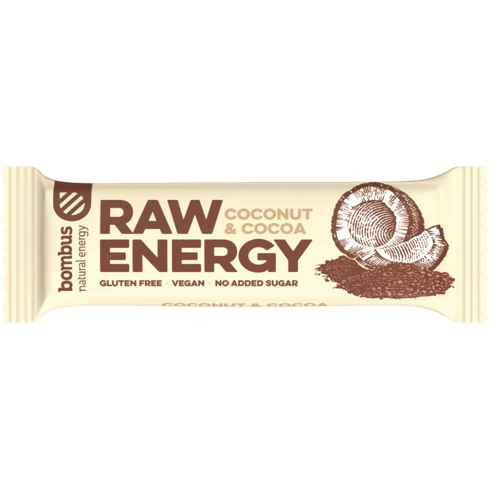 Raw Energy Kokos Kakao Riegel 50g